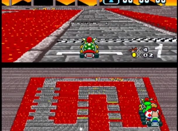 Super Mario Kart – 50cc – Mushroom Cup Race – Race 4