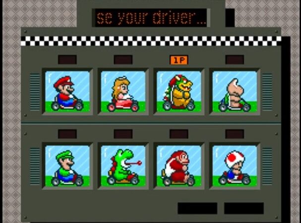 Super Mario Kart – 50cc – Mushroom Cup Race – Race 1