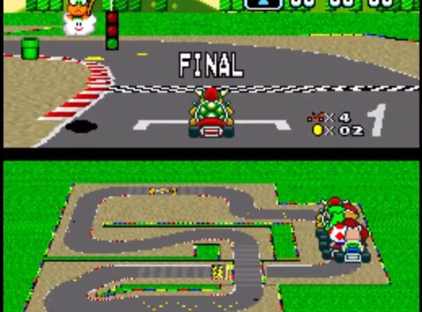 Super Mario Kart – 50cc – Mushroom Cup Race – Race 5