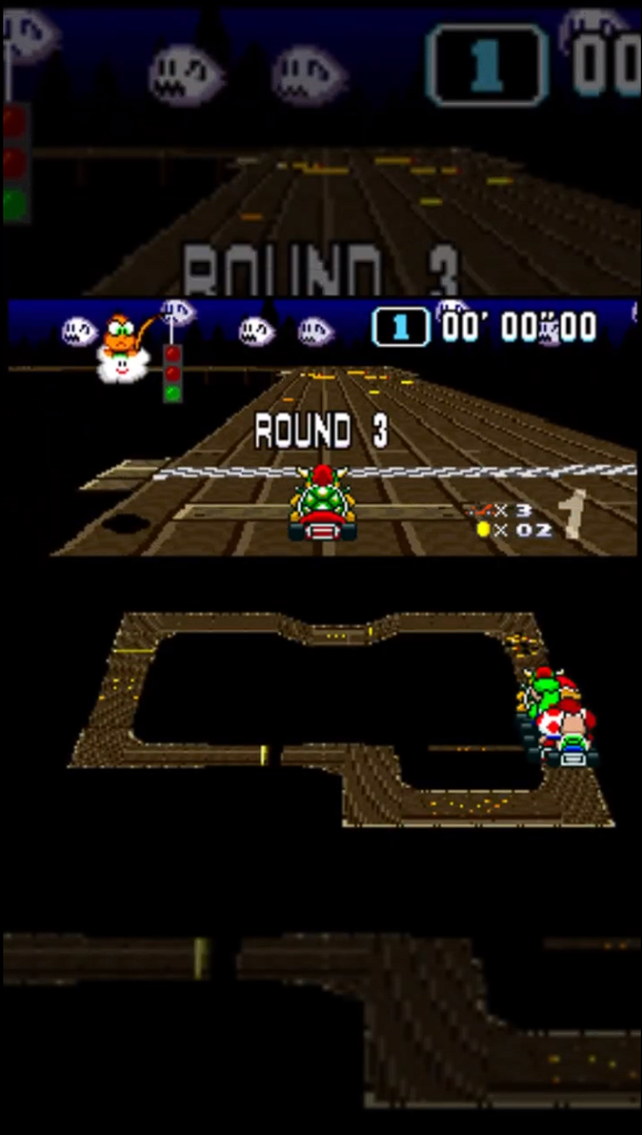 Super Mario Kart - 50cc - Mushroom Cup Race - Race 3