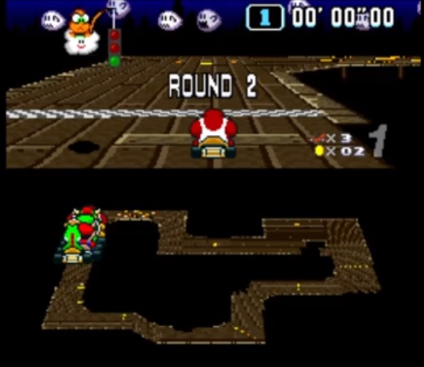 Super Mario Kart – 50cc – Flower Cup Race – Race 2