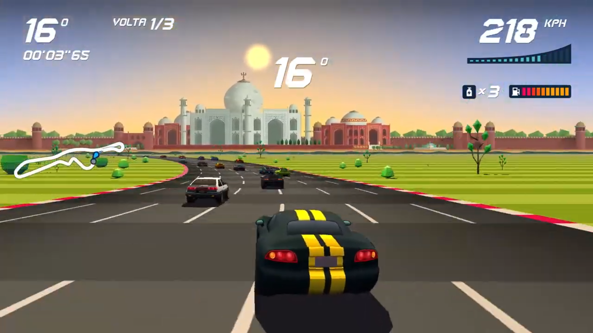 Horizon Chase Turbo – World Tour – Índia – Taj Mahal – Crepúsculo Real