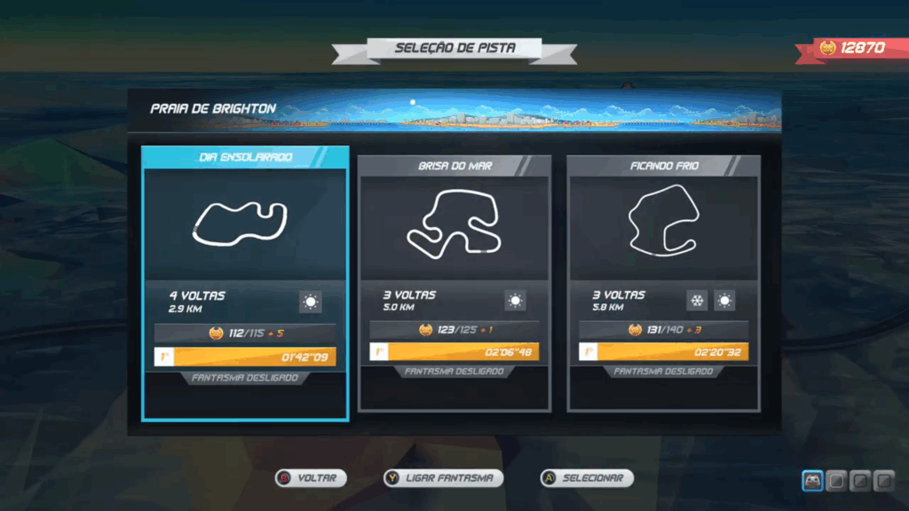 Horizon Chase Turbo - World Tour - Austrália - Praia de Brighton - Dia Ensolarado
