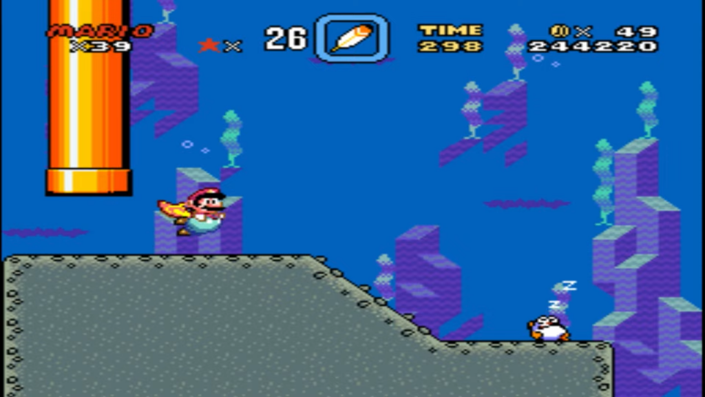 Super Mario World - Donut Secret 1 - Área Secreta