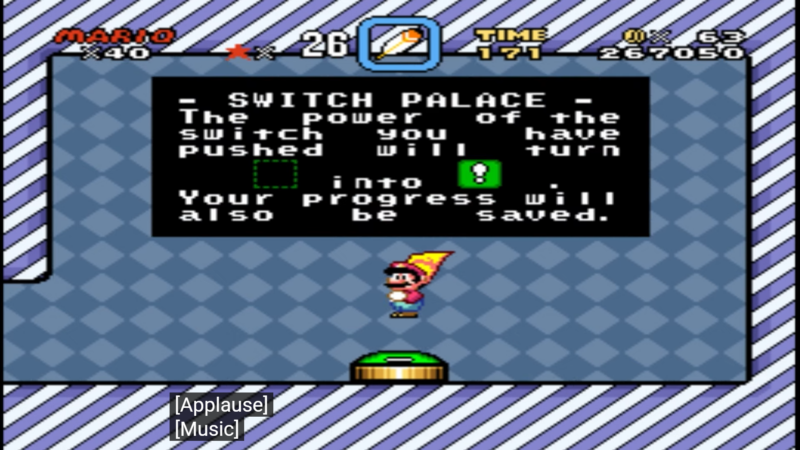 Super Mario World – Green Switch Palace