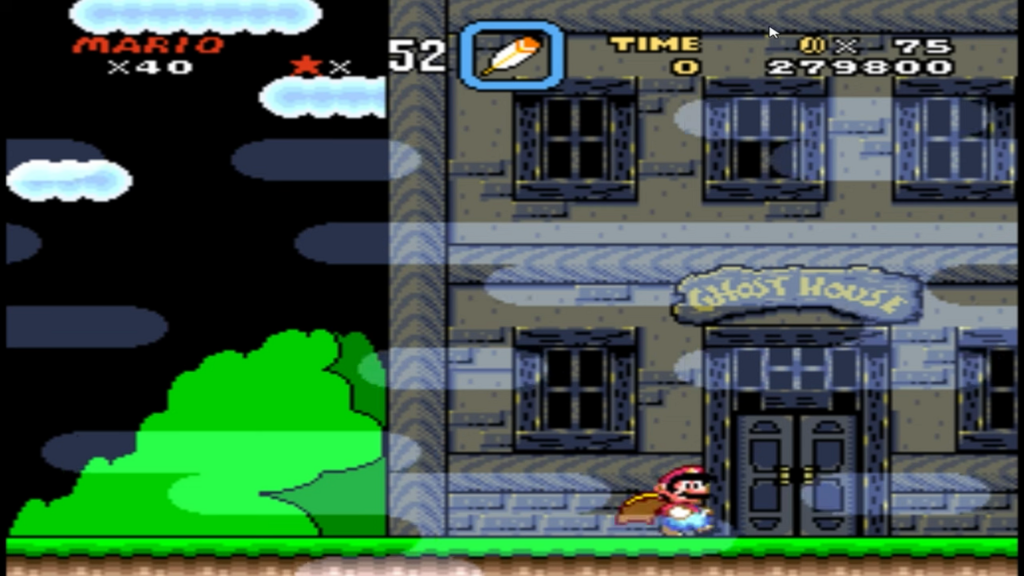 Super Mario World - Donut Ghost House - Área Secreta