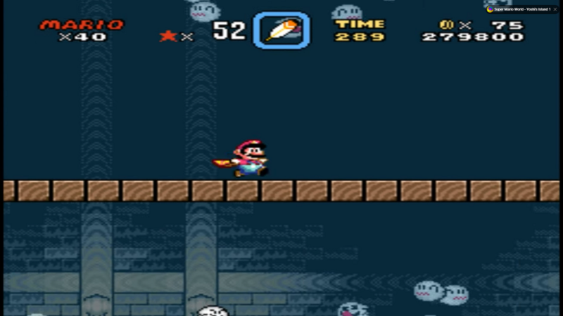 Super Mario World – Donut Ghost House – Área Secreta