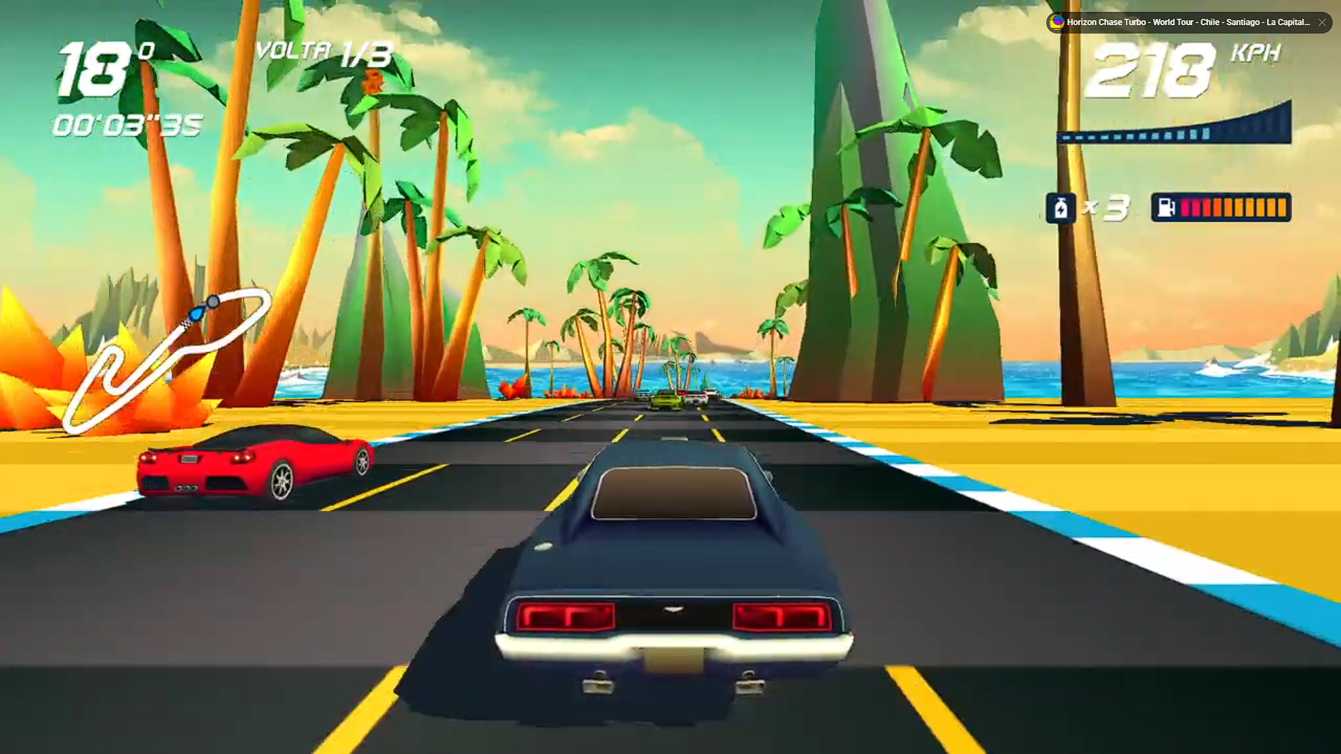 Horizon Chase Turbo – World Tour – Havaí – Costa de Na Pali – Paraíso